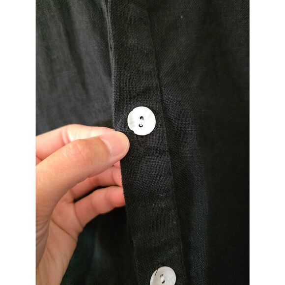 MONDAY Barcelona Linen Tunic - Black M/L $140 - Picture 8 of 12
